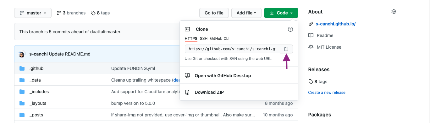 git clone